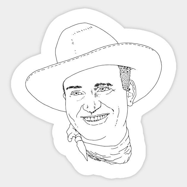 Gene Autry Sticker by TheCosmicTradingPost